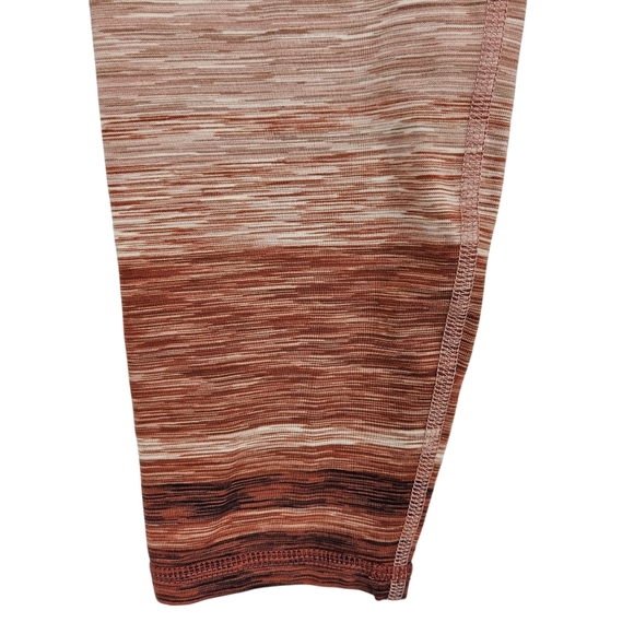 PrAna Blazing Star Athletic Leggings Autumn Stripe Mid Rise UV 50+ NWT Medium - Picture 4 of 10